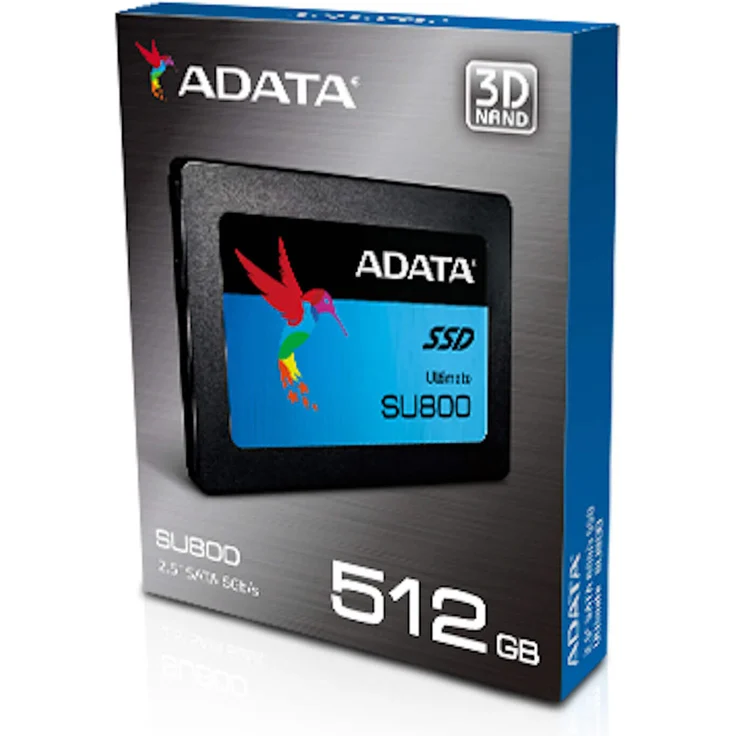 ADATA Ultimate SU800 - Solid-State-Disk - 512 GB - intern - 2.5 Zoll (6.4 cm) - SATA 6Gb/s (ASU800SS-512GT-C) – Bild 4
