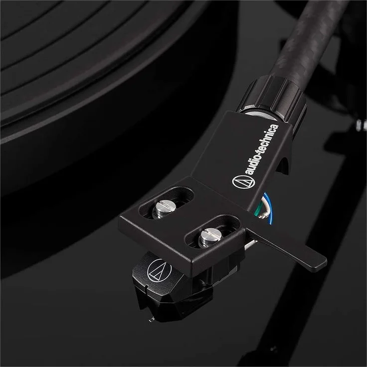 Audio-Technica AT-LPW50PB Manueller Plattenspieler mit Riemenantrieb schwarz – Bild 3