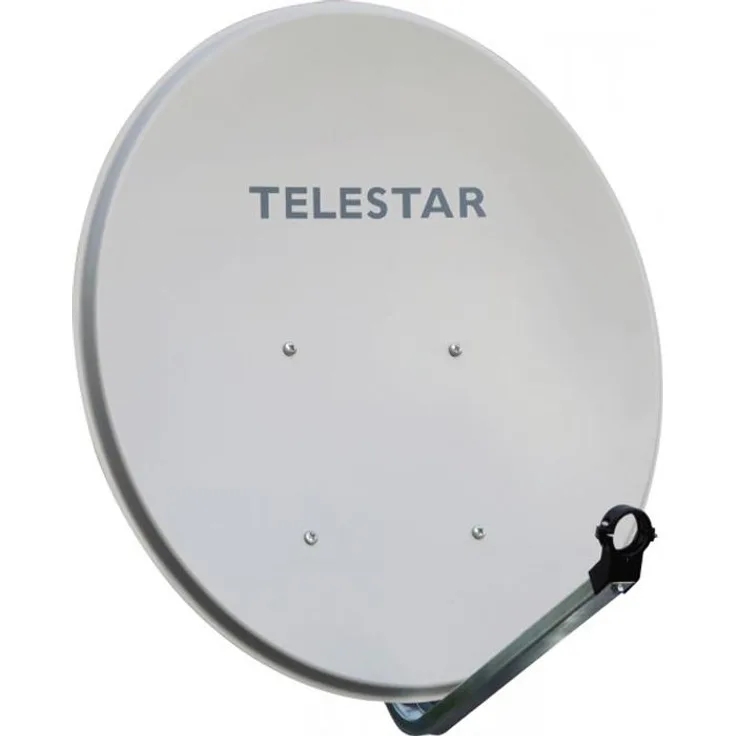 Telestar Digirapid 60 S SAT-Spiegel (60 cm Stahl-Spiegel, Masthalterung, 40mm LNB-Halterung) lichtgrau