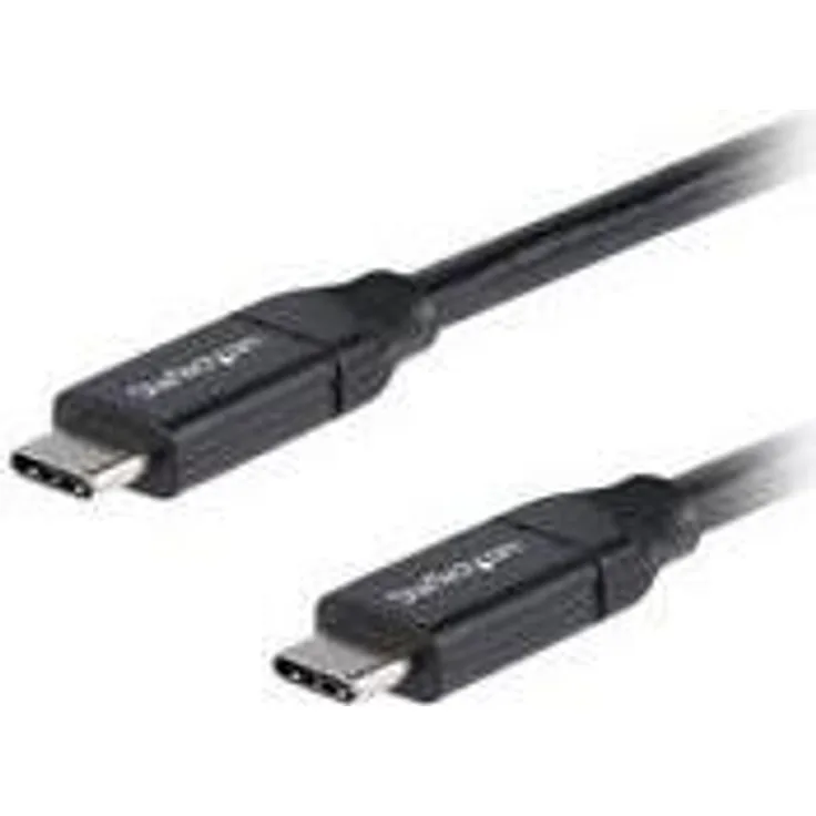 StarTech.com USB-C auf USB-C Kabel mit 5A Power Delivery - St/St - 50cm - USB 2.0 - USB-IF zertifiziert - USB Typ C Kabel - USB-Kabel - USB-C (M) bis USB-C (M) - Thunderbolt 3 / USB 2.0 - 5 A - 50 cm - Schwarz