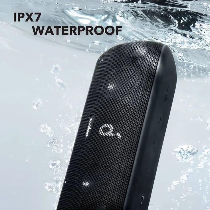 soundcore Motion+ Bluetooth HiFi Lautsprecher mit Hi-Res 30W Audio, Intensiver Bass, Kabelloser, mit App, USB C Konnektivität, Flexibler EQ, 12h Akkulaufzeit, IPX7 Wasserschutz (Schwarz) – Bild 6