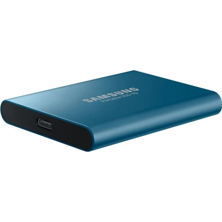 Samsung T5 MU-PA500 - Solid-State-Disk - verschlüsselt - 500 GB - extern (tragbar) - USB 3.1 Gen 2 (USB-C Steckverbinder) - 256-Bit-AES - Ocean Blue (MU-PA500B/EU) – Bild 5