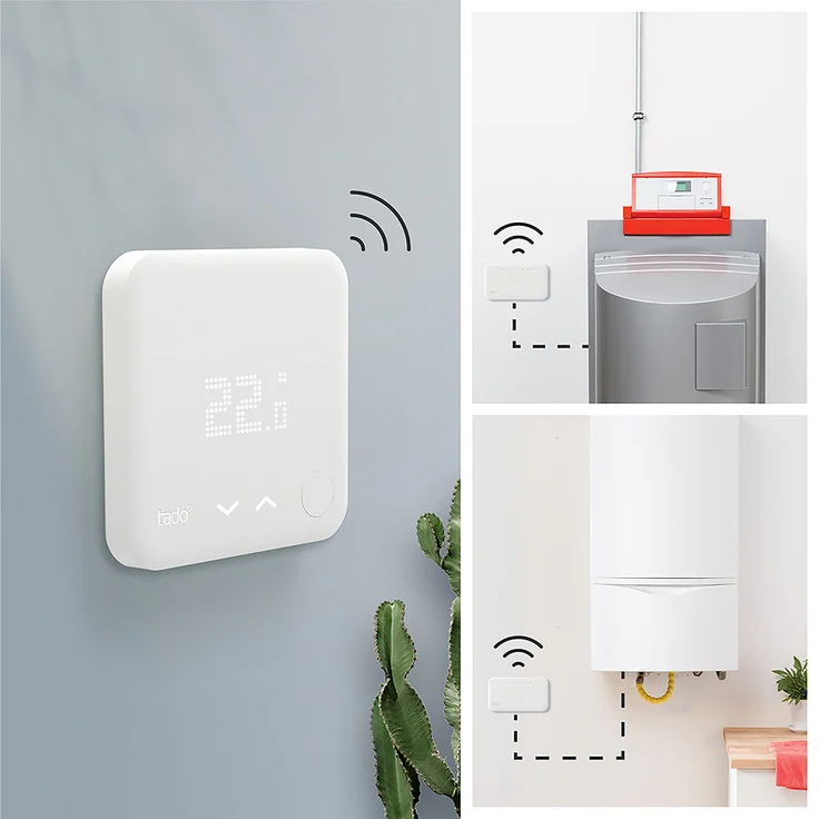 tado° Smartes Thermostat (Funk) Starter Kit V3+ - Intelligente Heizungssteuerung, Designed in Germany, kompatibel mit Alexa, Siri & Google Assistant – Bild 2