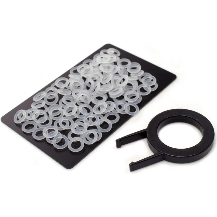 120 Noise-Dampener / O-Ring Dämpfer Transparent, SOFT 45A für mechanische Cherry MX Tastaturen inkl. Key-cap Puller