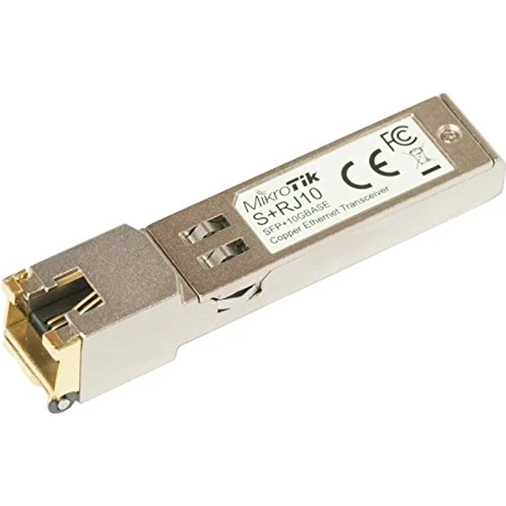 MikroTik S + RJ10 10000 Mbit/s SFP + Modul Transceiver Netzwerk- - Module Netzwerk-Funkgeräte (10000 Mbit/s, SFP +, SFP +, metallic, 1 Stück (S))