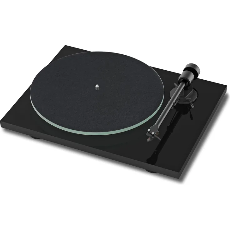 Pro-Ject T1 BT Audio-Plattenspieler mit Riemenantrieb, Audiophiler Einstiegs-Plattenspieler der neuen Generation, Bluetooth-Sender, Phono-Preamp (Piano Schwarz) Schwarz