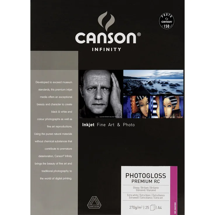 Canson 206231003 PhotoGloss Premium RC Box, Photopapier, A4