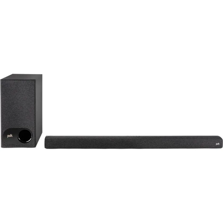 Polk Audio Signa S3 2.1 Soundbar mit Subwoofer, kabellos/kabelgebunden, geeignet für TV, schwarz 