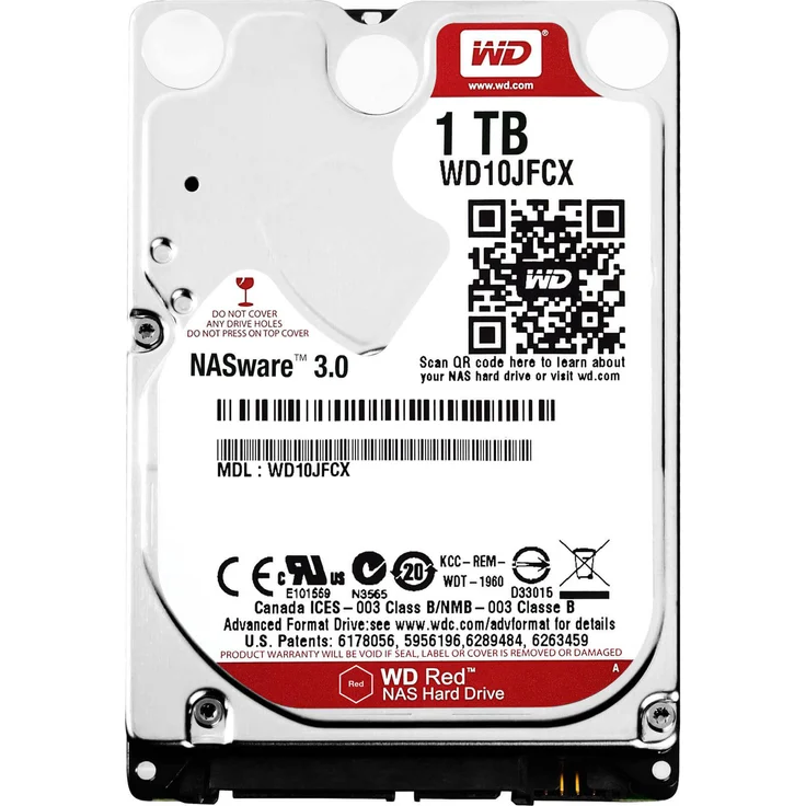 WD Red Plus NAS Hard Drive WD10JFCX - Festplatte - 1 TB - intern - 2.5 Zoll (6.4 cm) - SATA 6Gb/s - Puffer: 16 MB (WD10JFCX) – Bild 4