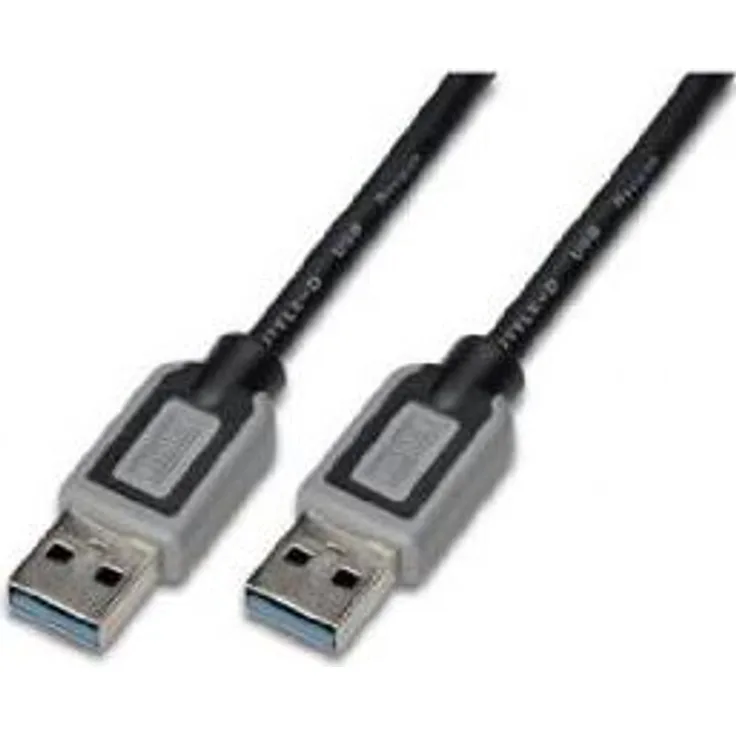 Wentronic Goobay - USB-Kabel - 9-polig USB Typ A (M) bis 9-polig USB Typ A (M) - 1,0m (USB / USB2.0 / USB3.0) - Schwarz (95717)