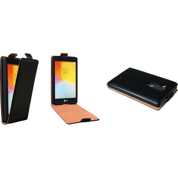 PATONA Flip Case, geeignet für LG L Fino schwarz Ultra Slim