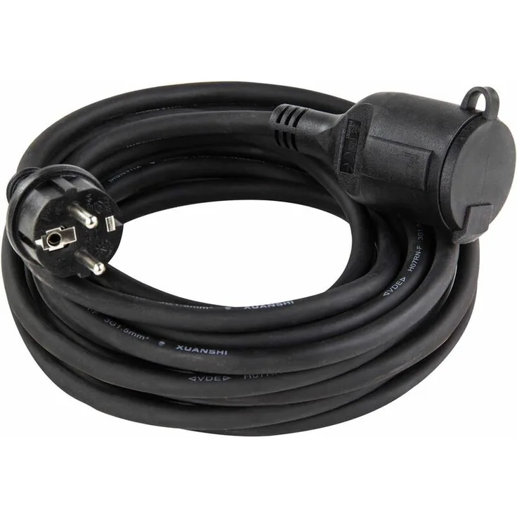 Verlängerungskabel 15 Meter H07RN-F 3x1,5mm² schwarz IP44