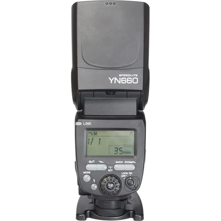 YONGNUO YN660 GN66 2.4G Blitz Speedlite für Canon Nikon Pentax Kamera, Wireless Transceiver mit Selens Reinigungstuch