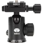 SIRUI E-10 Aluminium Kugelkopf (29 mm, max. Belastbarkeit 8 kg) inkl. TY-50E Wechselplatte schwarz