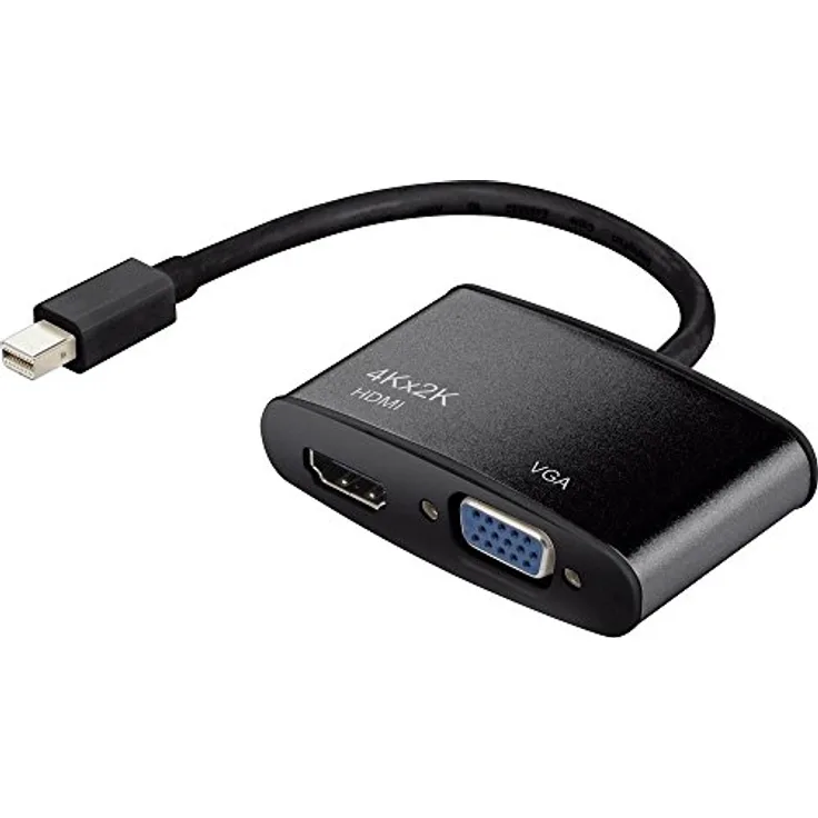 Renkforce - Videokonverter - Mini DisplayPort - HDMI, VGA - Schwarz (1403558)