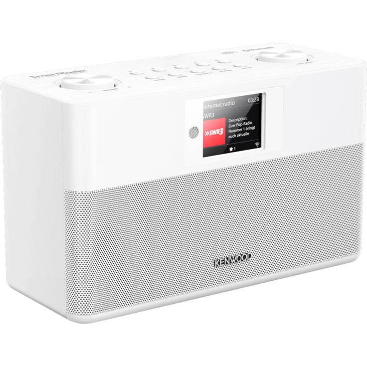 Kenwood CR-ST100S-W Internetradio mit Bluetooth, WLAN, Wecker, TFT-Display, Spotify Connect, weiß – Bild 1