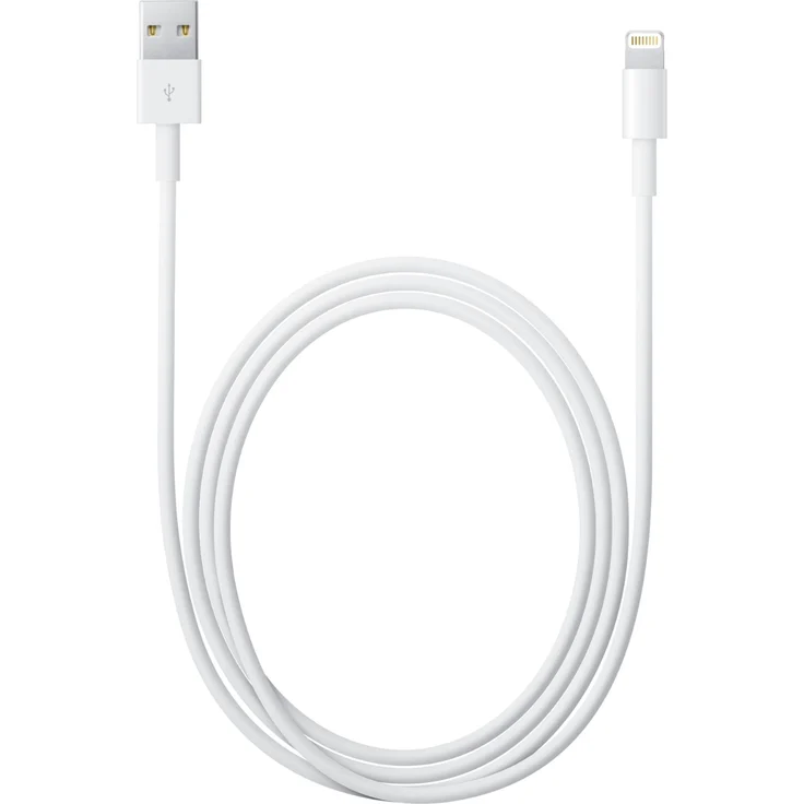 Apple MD819ZM/A Lightning auf USB Kabel, Ladekabel/Datenkabel, 2 m, weiß – Bild 2