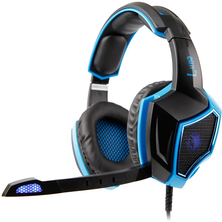 Sades sa-968 7.1 Luna Gaming Virtual Surround Sound Headset  Schwarz/Blau