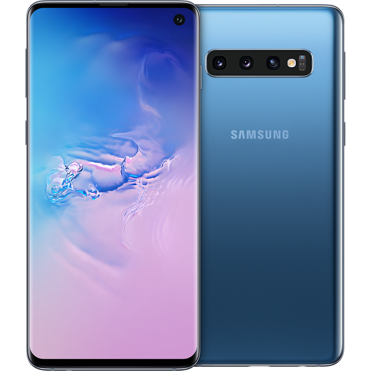 Samsung Galaxy S10 Smartphone 15,5cm Pixel (6,1 Zoll) Super AMOLED-Display, 128GB interner Speicher, 8GB RAM, Dual-SIM, Android, Prism Blue – Bild 1