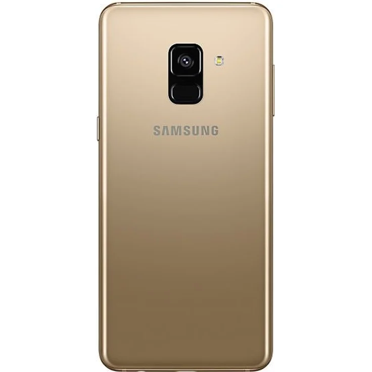 Samsung Galaxy A8 Pixel (2018) Smartphone 14,22cm Pixel (5,6 Zoll) Super-AMOLED-Display, 32GB interner Speicher, 4GB RAM, Dual-SIM, Android, Gold – Bild 2