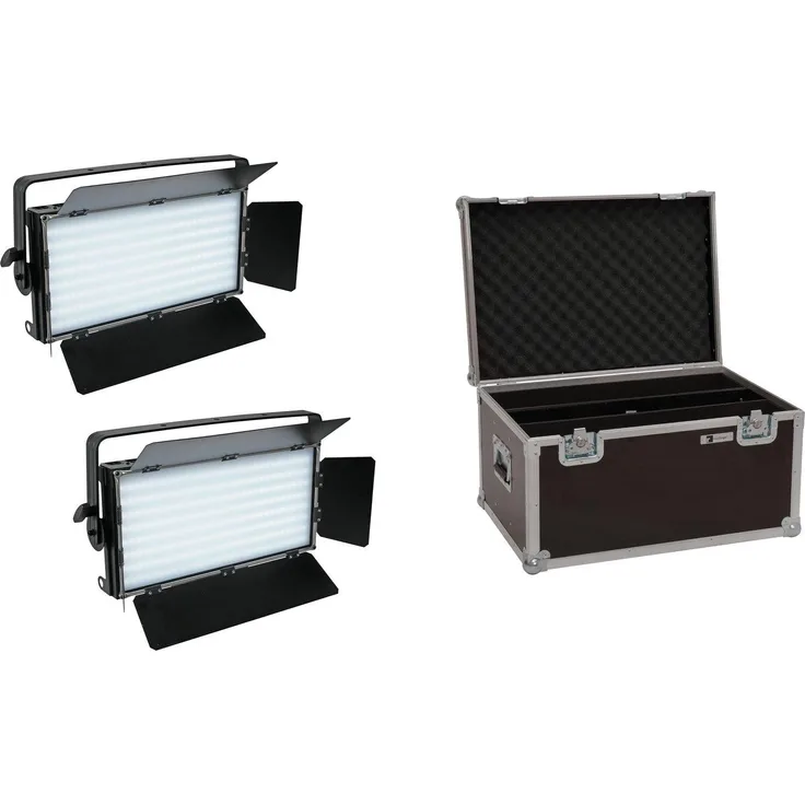 EUROLITE Set 2x LED PLL-480 CW-WW Panel + Case
