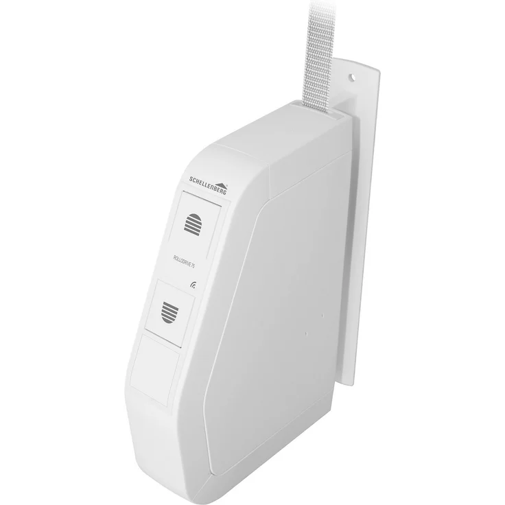 Schellenberg RolloDrive 75 Premium - Elektrischer Gurtwickler mit Funk, geeignet für Smart Home, Funkgurtwickler bis 5 m² Rollladenfläche, 30 kg Zugkraft, Unterputz-Montage, inkl. Netzstecker, weiß (22576) – Bild 1