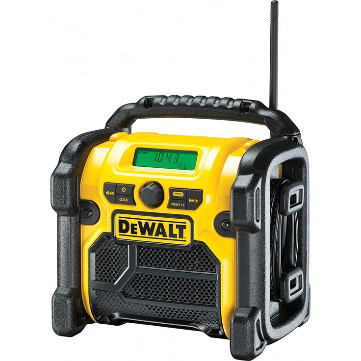 DeWalt DCR019 Baustellenradio, LCD-Display, schwarz, gelb – Bild 3