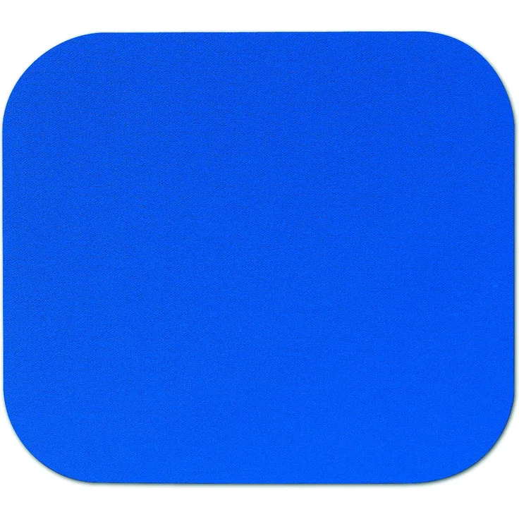 Fellowes Einfarbig Polyester-Oberfläche rechteckig Mauspad blau