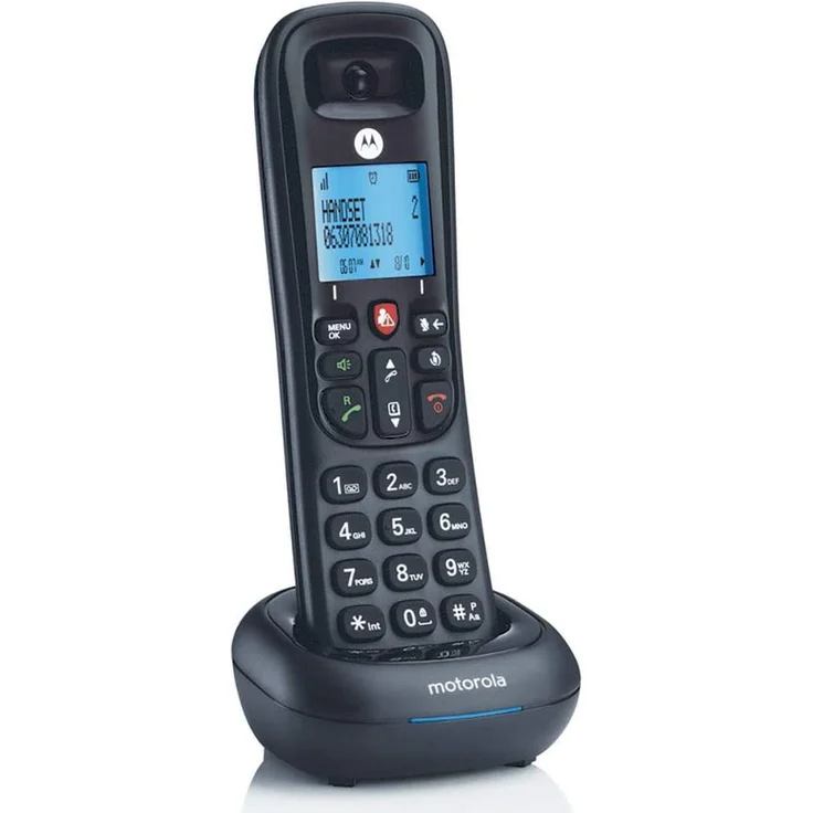 Motorola CD4001 DECT-Telefon Anrufer-Identifikation Schwarz – Bild 4