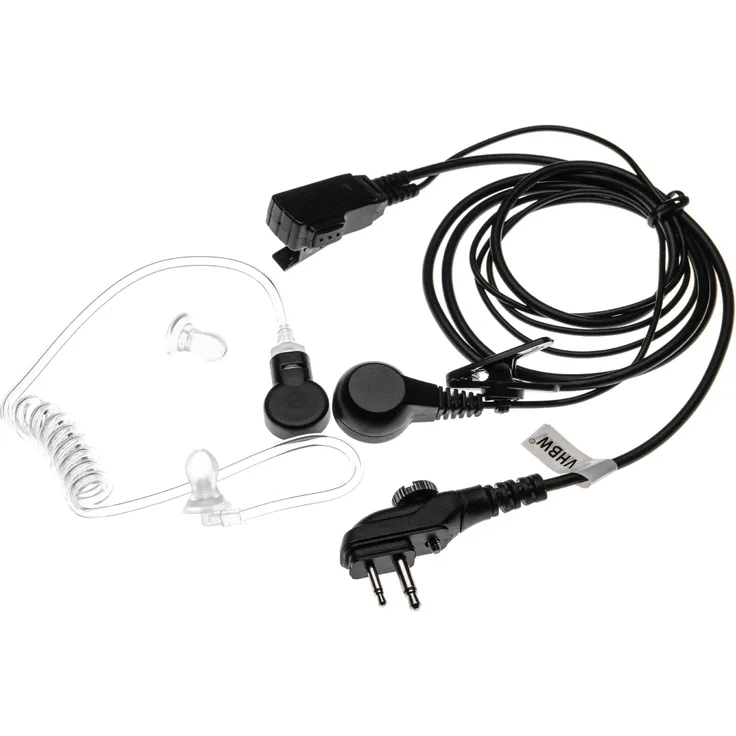 VHBW Headset mit Push-to-Talk Mikrofon passend für HYT-Hytera PD500, PD560, TC620, TD510, TD520 Funkgerät