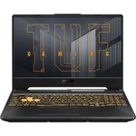 Asus TUF A15 FA506QM-HE751 Gaming-Laptop - 15,6 Zoll (39,6 cm) Full HD 144Hz, AMD Ryzen 7 5800H, 8GB RAM, 512GB SSD, NVIDIA GeForce RTX 3060, ohne Betriebssystem (90NR0606-M02700)
