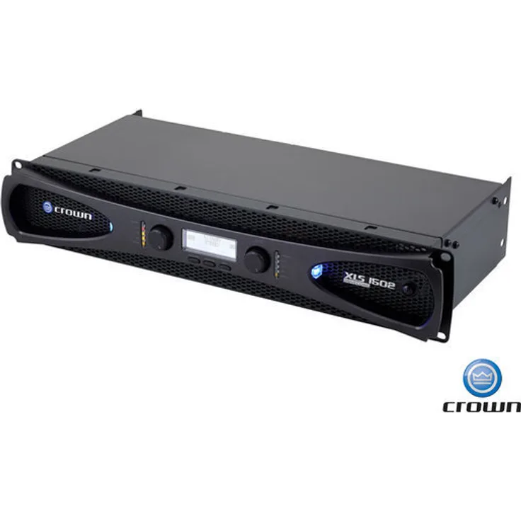 Crown XLS1502 2.0 Verkabelt Schwarz - Audioverstärker (2.0 Kanäle, D, 0,5%, 103 dB, 85 dB, 1550 W)