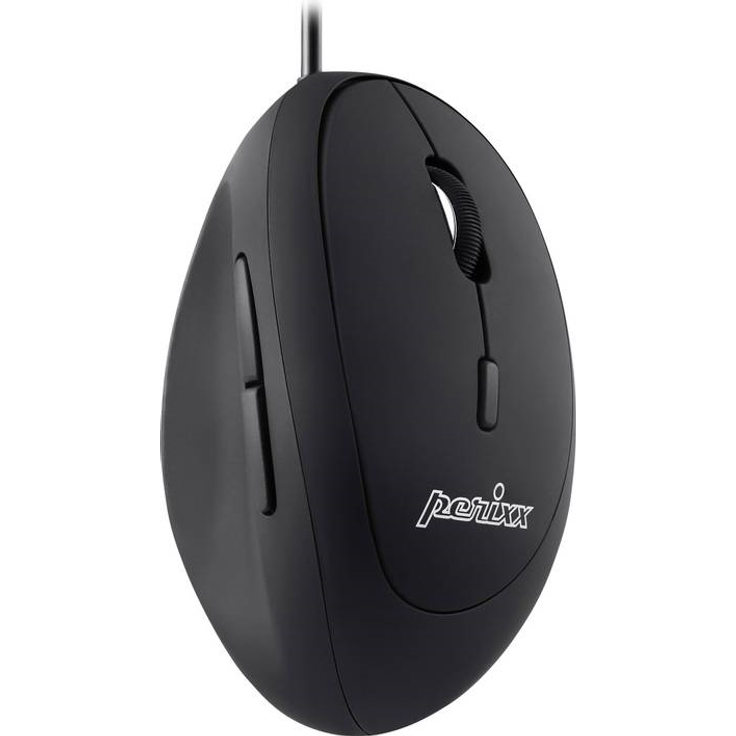 Perixx PERIMI-519 Ergonomische Maus - Vertikales Design - kleine Handgrößen oder für Unterwegs - USB kabelgebunden für PC und Laptop – Bild 1