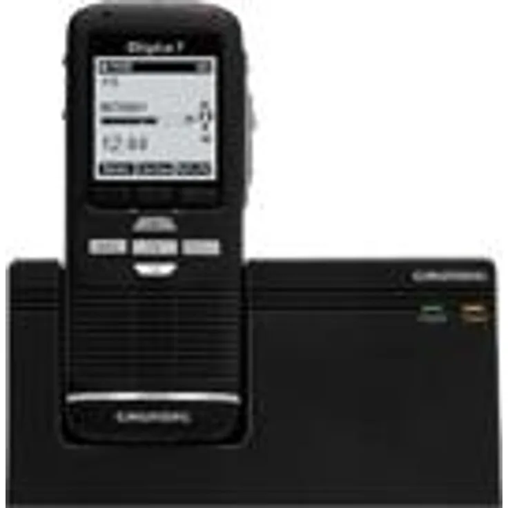 Grundig Digta 7 Premium Set - Voicerecorder - Flash 2GB -Anzeige: 4,7 cm (1,83'') - Schwarz (SDM7030-12)