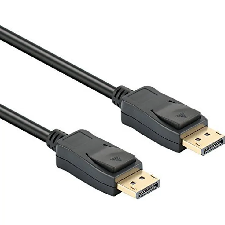 Benfei Displayport Kabel 1.83m HD 4K DisplayPort auf DisplayPort Kabel DP 1.2v Stecker zu Stecker Audio Video Adapterkabel für Neue HDTVs, Beamer Displays, Monitor, Grafikkarten und Apple, Vergoldete Kontakte mit Verriegelung 6ft - Preisvergleich