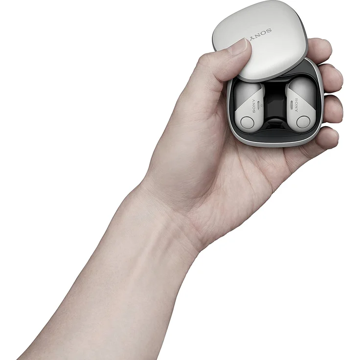 Sony WF-SP700N In-Ear Kopfhörer, mit Bluetooth, Noise Cancelling, geeignet für Sport, spritzwassergeschützt, weiß – Bild 4