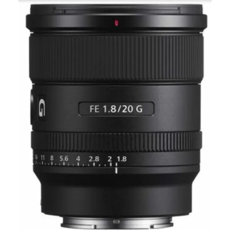 Sony SEL-20F18G Vollformat E-Mount Objektiv (FE 20mm F1.8, Ultraweitwinkel, leicht), schwarz