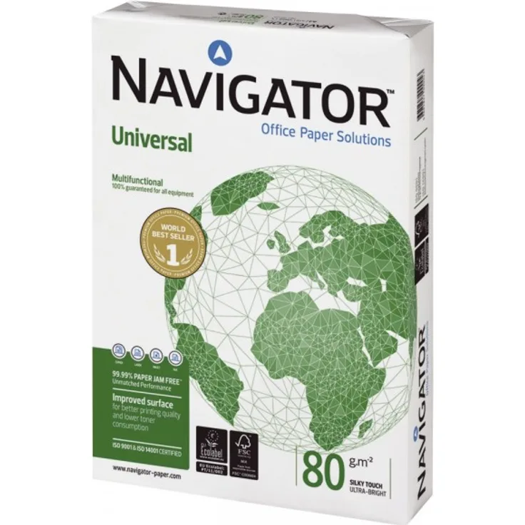 Navigator N80A3 Universal Papier - A3, 80 g-qm, 500 Blatt, weiß