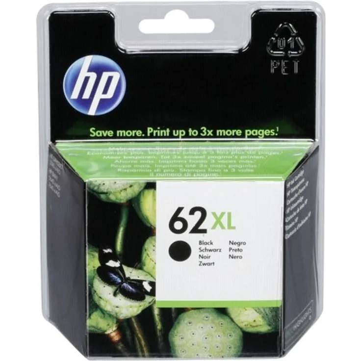 HP 62XL Schwarz Original Druckerpatrone mit hoher Reichweite für HP OfficeJet 200, 5740, HP ENVY 5540, 5640, 7640