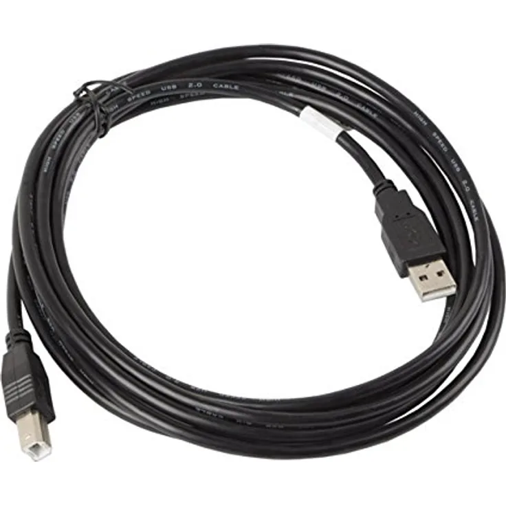 lanberg CA-USBA-10CC-0030-BK USB 2.0 A-Stecker auf USB 2.0 B-Stecker Kabel, 3m schwarz