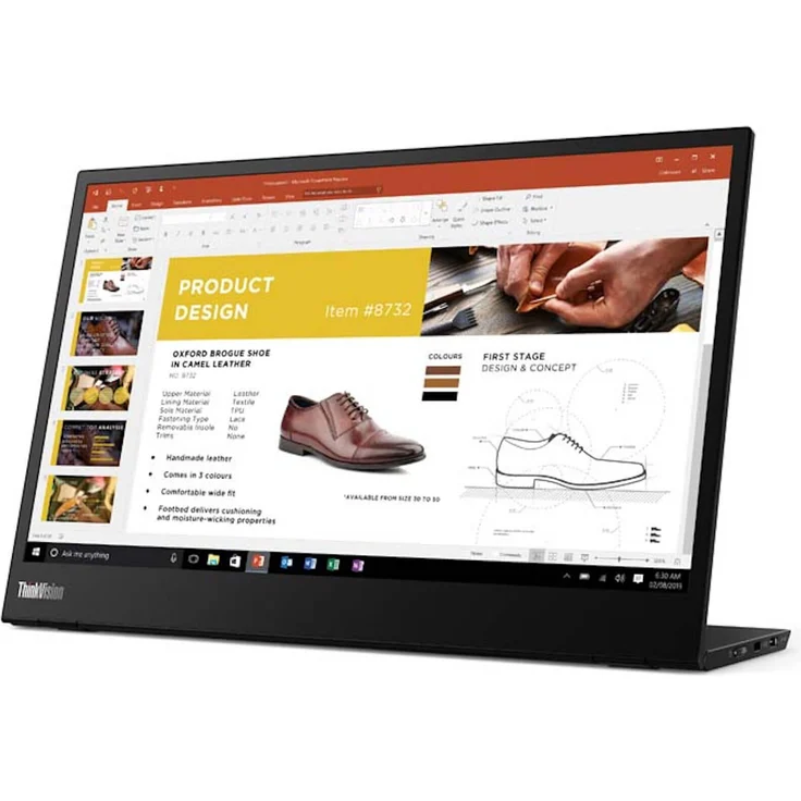 Lenovo ThinkVision M14 (61DDUAT6EU) - 14 Zoll, Full HD (1920 x 1080), IPS-Panel, 60Hz, 6ms, 300cd/m² – Bild 6