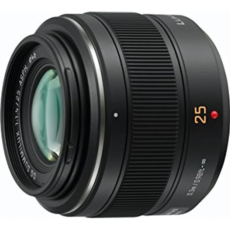 Panasonic H-X025E LEICA DG SUMMILUX 25 mm F1.4 ASPH. Objektiv (Festbrennweiten Objektiv, Bildwinkel 47°, Filtergröße 46 mm) schwarz – Bild 2
