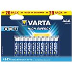 Varta Longlife Power Batterie AAA Micro Alkaline Batterien LR03, 20er Pack (Design-Produktname kann abweichen)