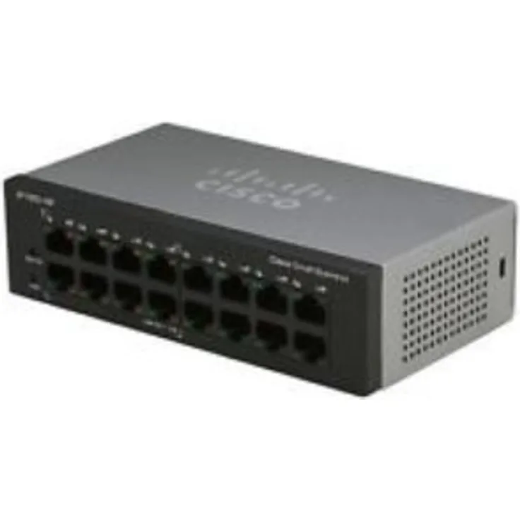 Cisco sf110d-16 ungesteuert L2 Fast Ethernet (10/100) schwarz - Switches Netze (Unmanaged VB Network Switch, L2, Fast Ethernet (10/100), 100Base-TX, 10Base-T, IEEE 802.1p, IEEE 802.3, IEEE 802.3 AZ, IEEE 802.3u, IEEE 802.3 x, 3,2 GBit/s)