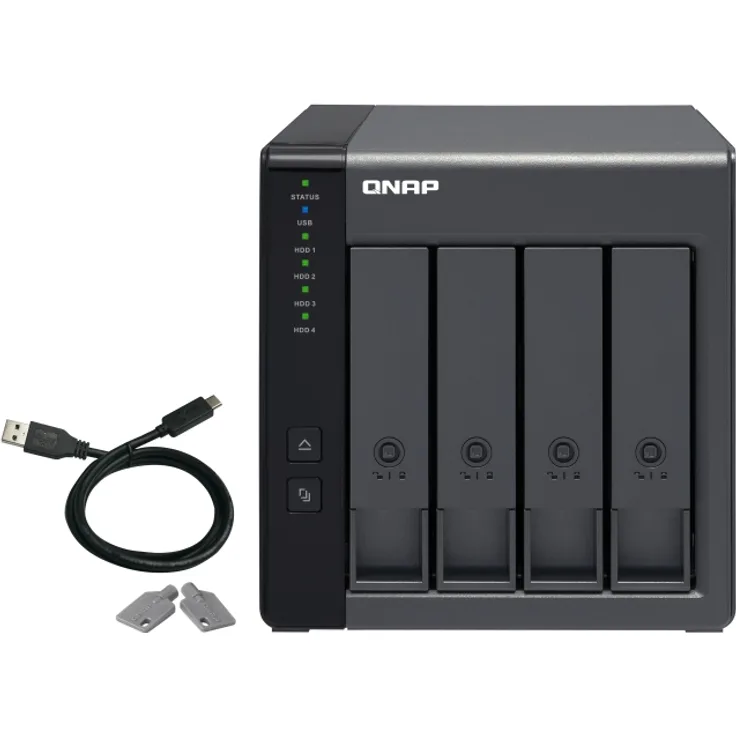 QNAP TR-004 USB 3.0-RAID-Erweiterungsgehäuse mit 4 Einschüben