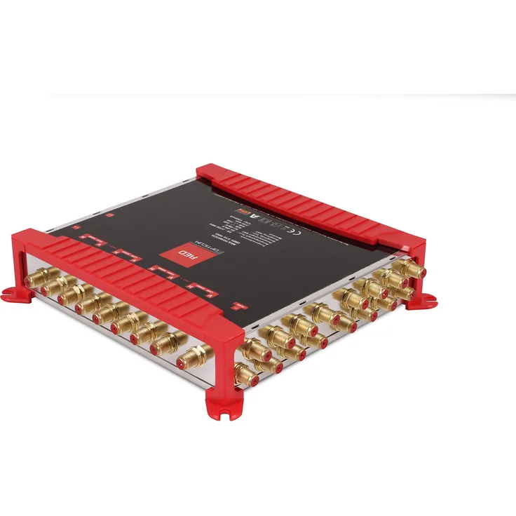 Opticum OMS 9-16 PRO Multischalter für den Empfang von Zwei Satellitenpositionen an bis zu 16 Teilnehmer-vergoldete Kontakte - 4K, 3D, UHD tauglich-Quattro LNB geeignet