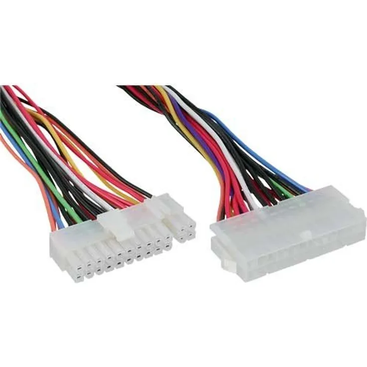 InLine 26629A Strom Verlängerung intern, 24pol ATX Buchse auf 20+4pol Stecker, 0,45m