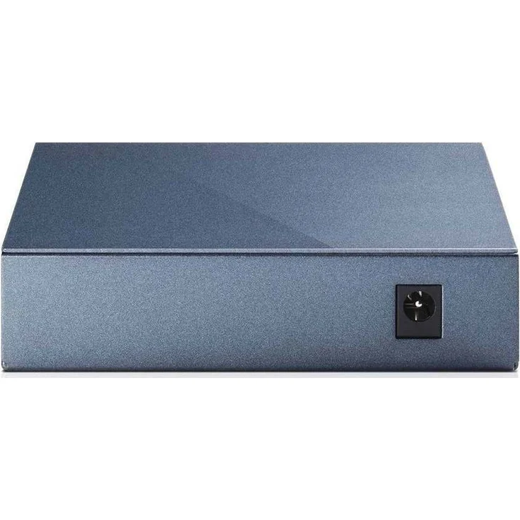 TP-Link TL-SG105 5-Ports Gigabit Netzwerk Switch (bis 2000 MBit-s im Vollduplexmodus, geschirmte RJ-45 Ports, Metallgehäuse, optimiert Datenverkehr, IGMP-Snooping, unmanaged, lüfterlos) blau metallic – Bild 3