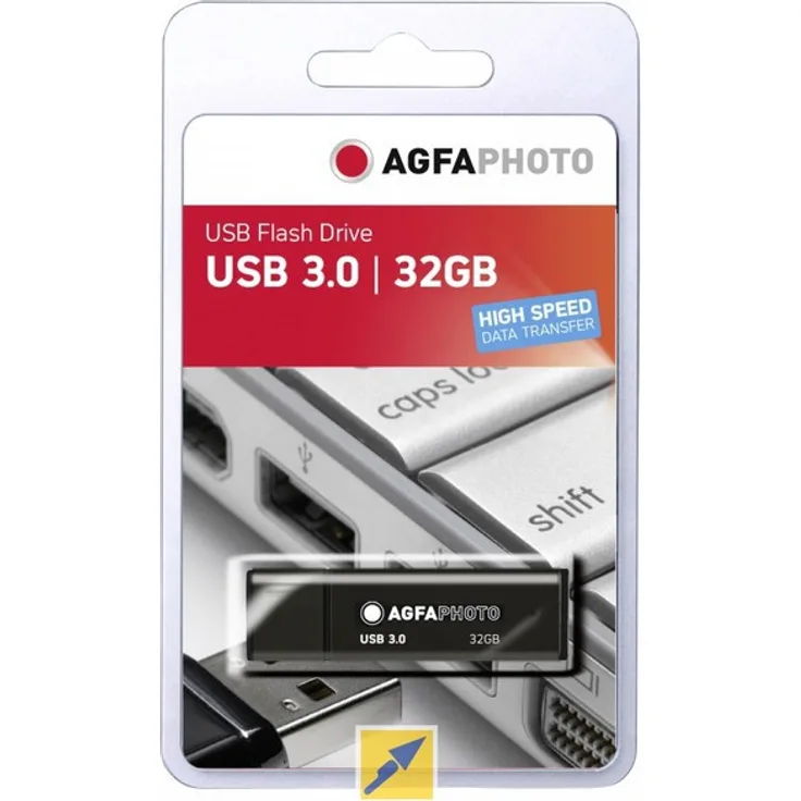 AgfaPhoto 32GB Speicherstick USB 3.0 schwarz neu