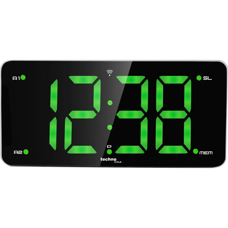 Technoline WT 486 Funkuhr Radiowecker schwarz, silber